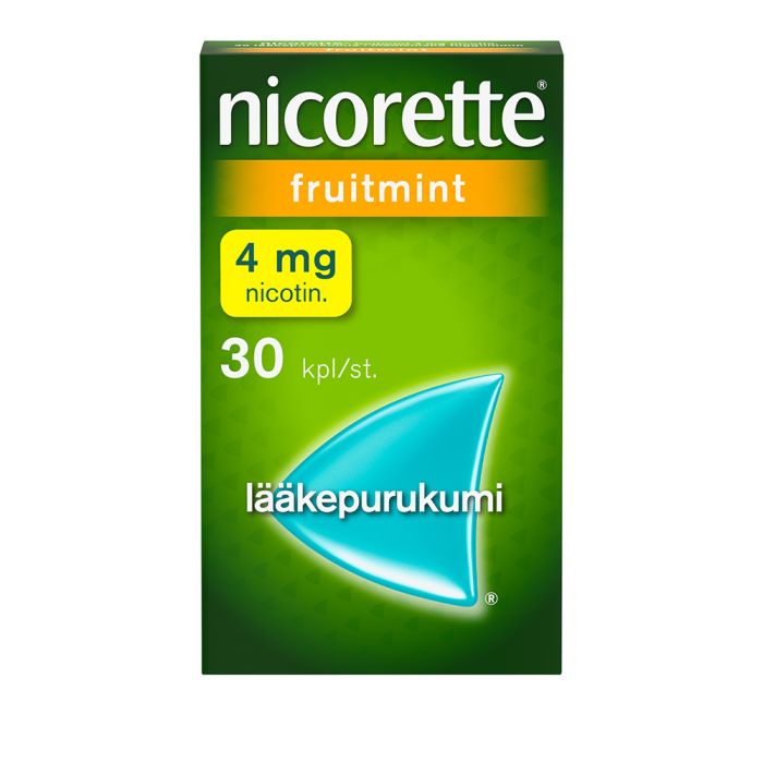 NICORETTE FRUITMINT lääkepurukumi 4 mg 30 fol kuva 6