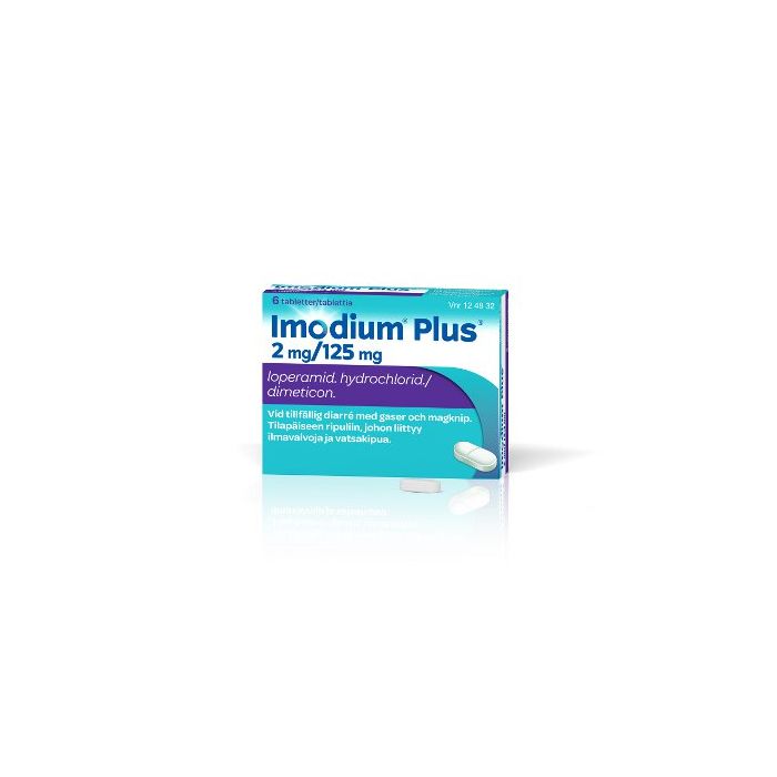 IMODIUM PLUS tabletti 2/125 mg 6 fol kuva 4