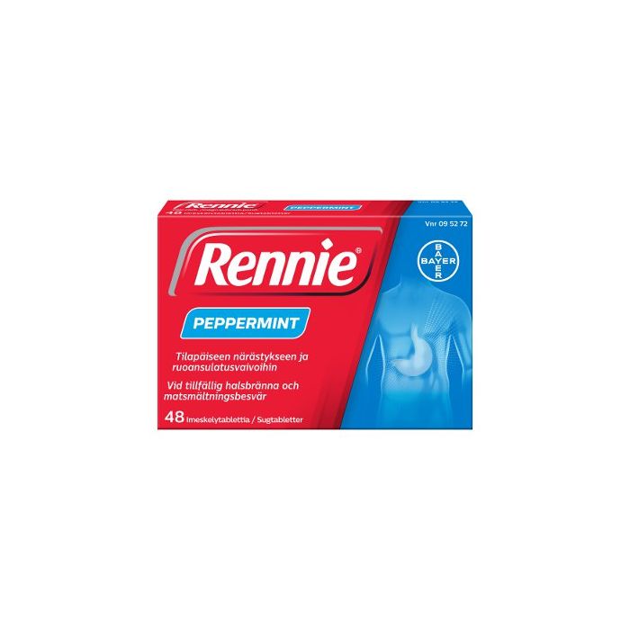 RENNIE PEPPERMINT imeskelytabletti 48 fol