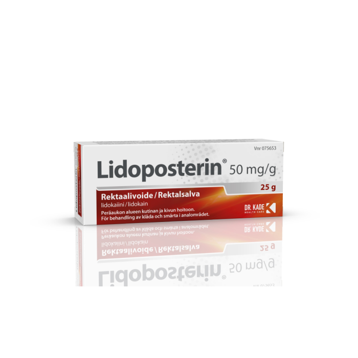 LIDOPOSTERIN rektaalivoide 50 mg/g asetin 25 g kuva 3
