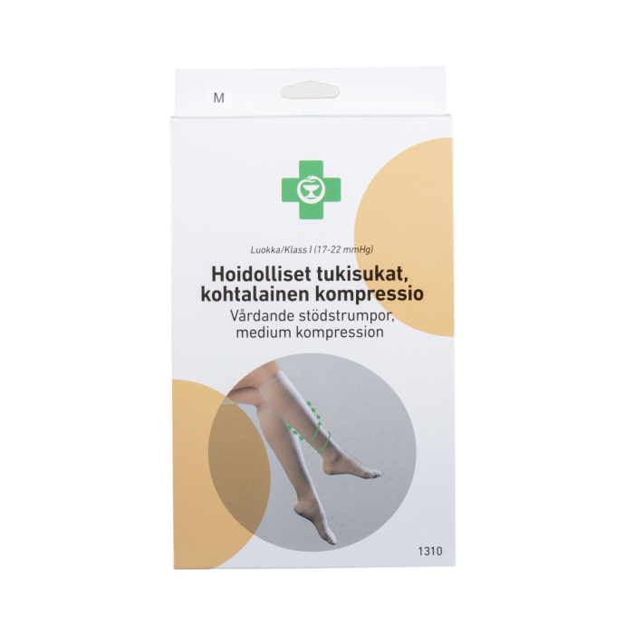 APTEEKKI Hoidolliset tukisukat, kohtalainen kompressio (lk. I) L beige 1 pari kuva 2