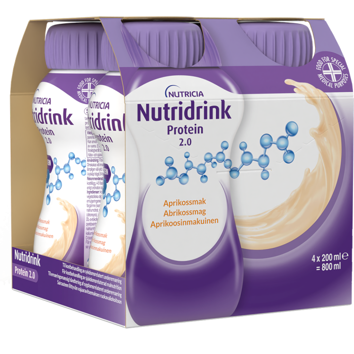 Nutridrink Protein 2.0 aprikoosi 4X200 ml kuva 4