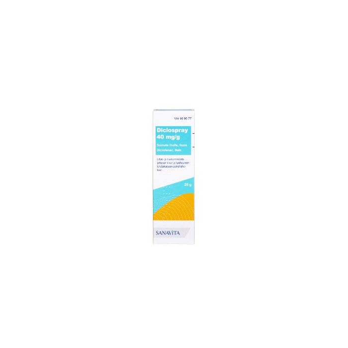 DICLOSPRAY sumute iholle, liuos 40 mg/g 25 g kuva 2