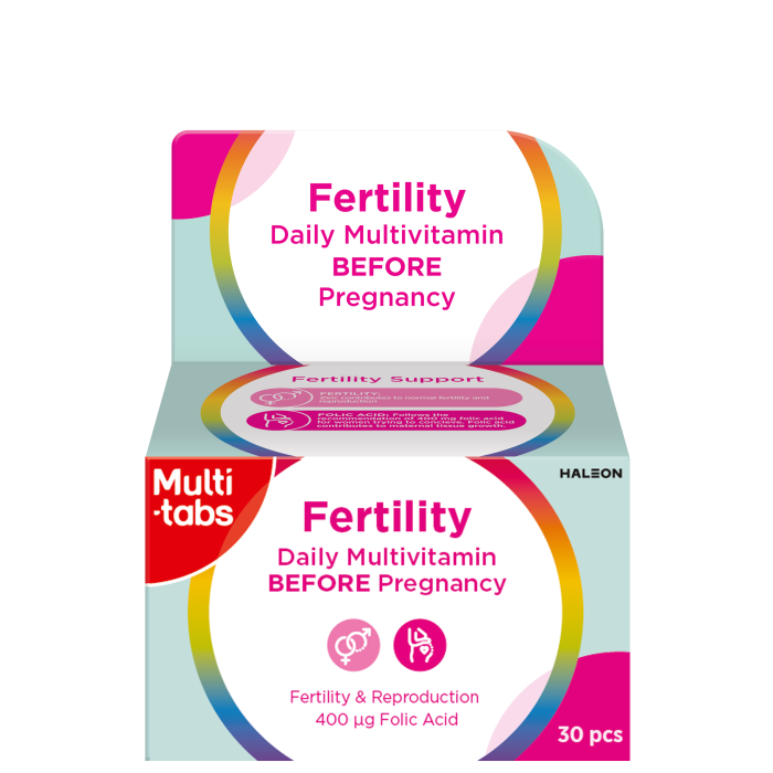 Multi-tabs Fertility daily multivitamin before pregnancy 30 tablettia kuva 2