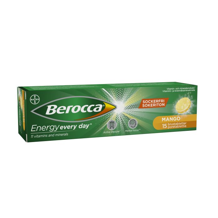 Berocca Energy Mango poretabletti 15 kpl kuva 2