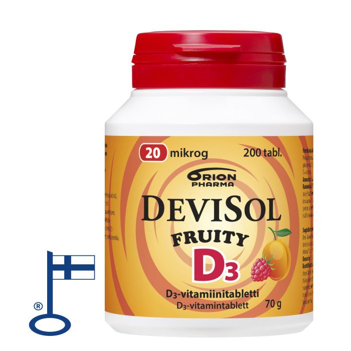 Devisol Fruity 20 mikrog imeskelytabletti 200 kpl kuva 3