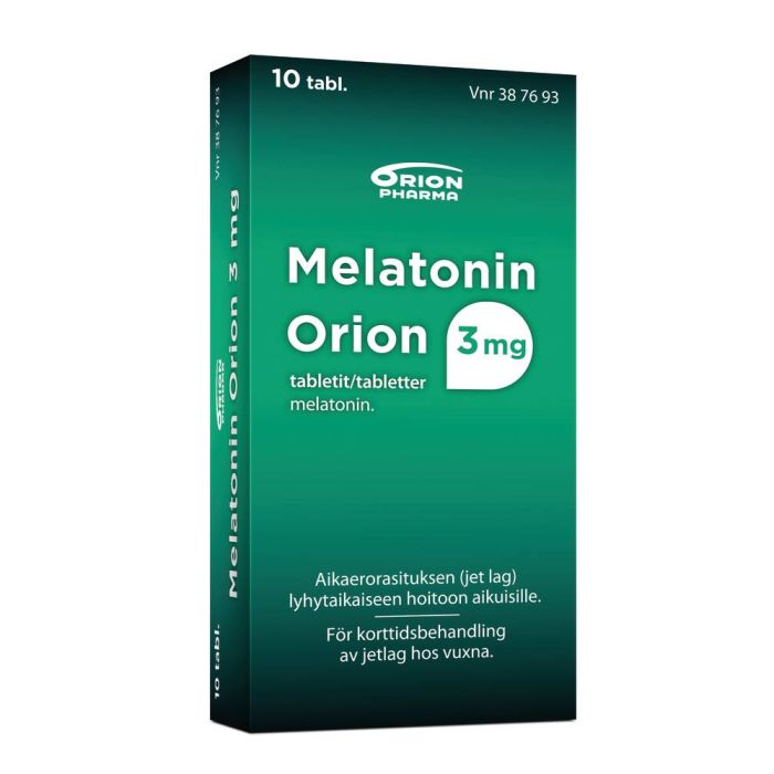 MELATONIN ORION tabletti 3 mg 10 fol kuva 3
