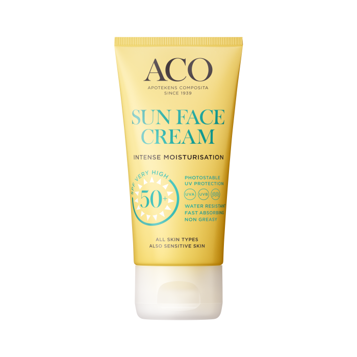 Aco Sun Face Cream SPF50+ hajusteeton 50 ml