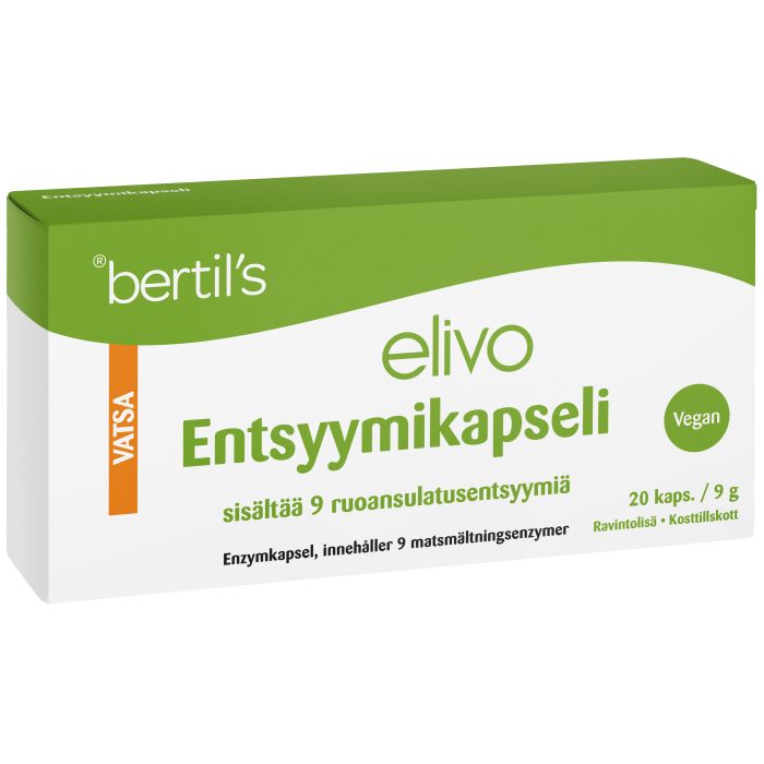 bertils Elivo Entsyymikapseli 20 kapselia kuva 3