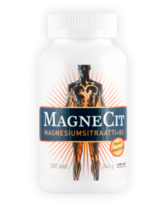 MagneCit Magnesiumsitraatti + B6-vitamiini 200 tabl