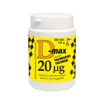 D-max 20 mikrog Salmiakki 300 tabl