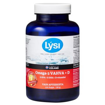 Lysi Omega-3 Vahva + D 100 kaps