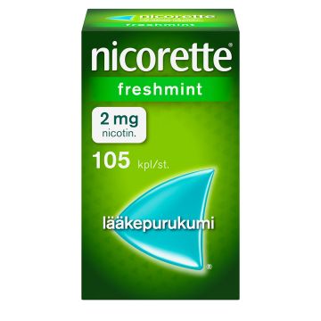 NICORETTE FRESHMINT lääkepurukumi 2 mg 105 fol
