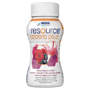 Resource Addera Plus Vadelma-Mustaherukka 4x200 ml