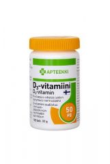 APTEEKKI D3-vitamiini 50 mikrog 100 tabl
