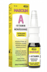 NASOLIN A-VITAMIN SITRUUNA-MENTOLI NENÄSUMUTE 10 ml