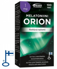 Melatoniini Orion 1 mg nieltävä 100 TABL