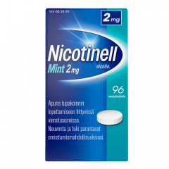 NICOTINELL MINT 2 mg imeskelytabl 96 fol