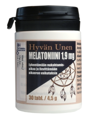 Hyvän unen Melatoniini 1,9 mg 30 tabl